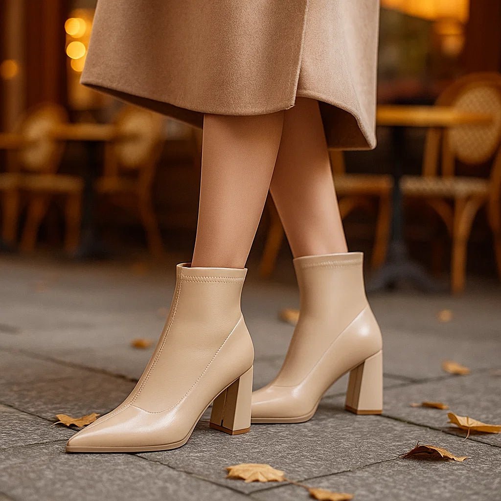 Damskie Botki na Wysokim Obcasie Elegance - vivano - warszawa