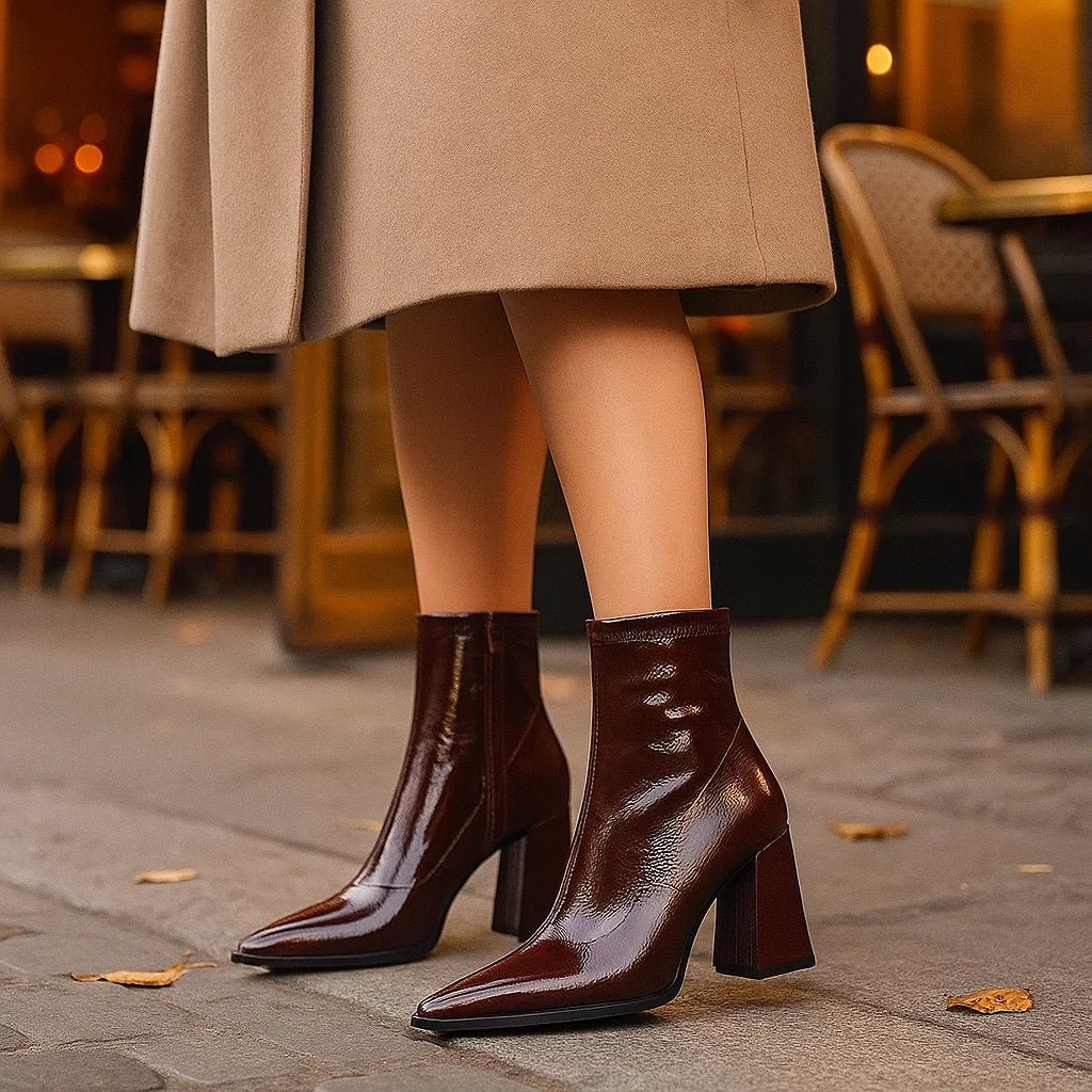 Damskie Botki na Wysokim Obcasie Elegance - vivano - warszawa