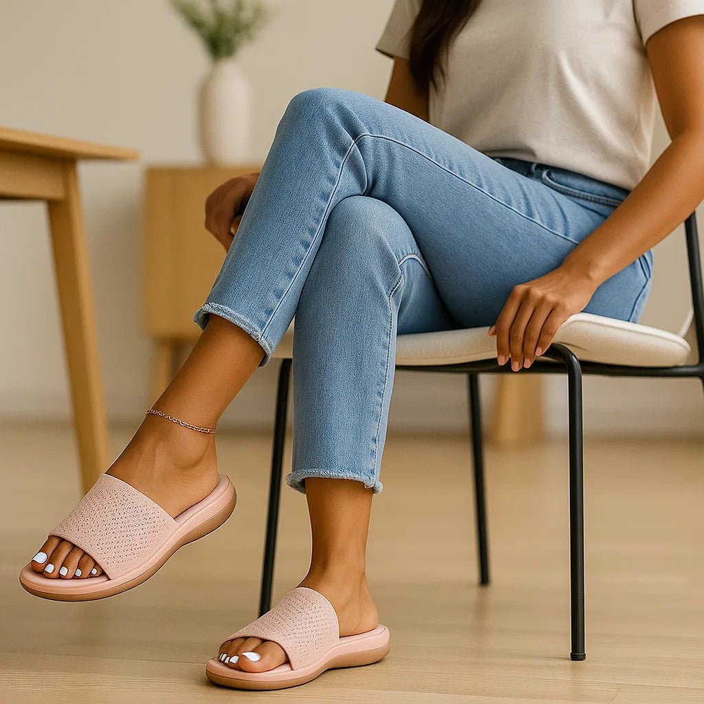Damskie Ortopedyczne Klapki – Miękka Podeszwa i Komfort