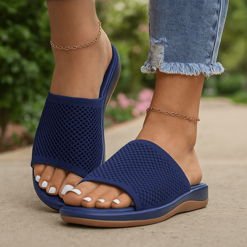 Damskie ortopedyczne klapki z miękką podeszwą - vivano - warszawa