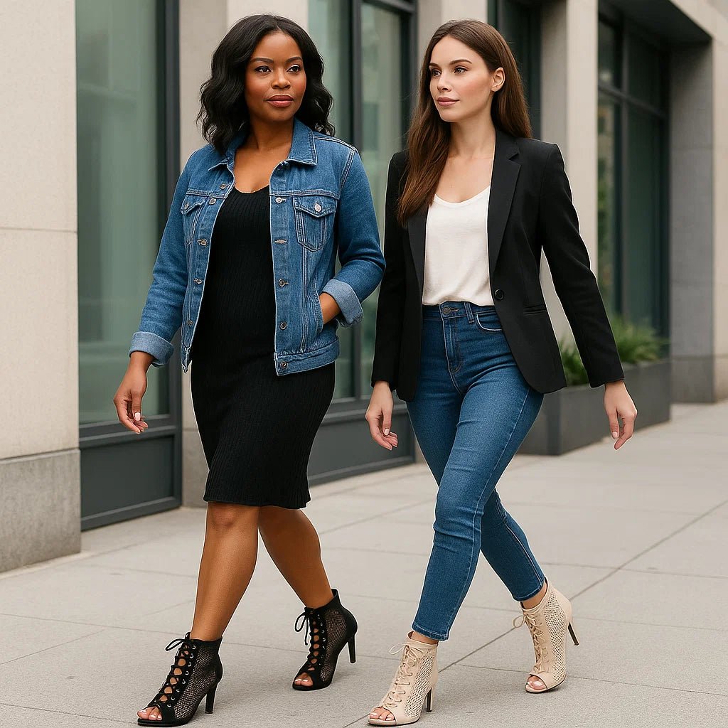 Damskie sandały na obcasie z wiązaniem - vivano - warszawa