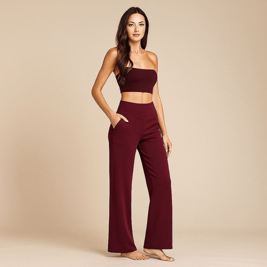 Damskie Spodnie Sportowe - Wysoki Stan - Komfort i Styl - vivano - warszawa