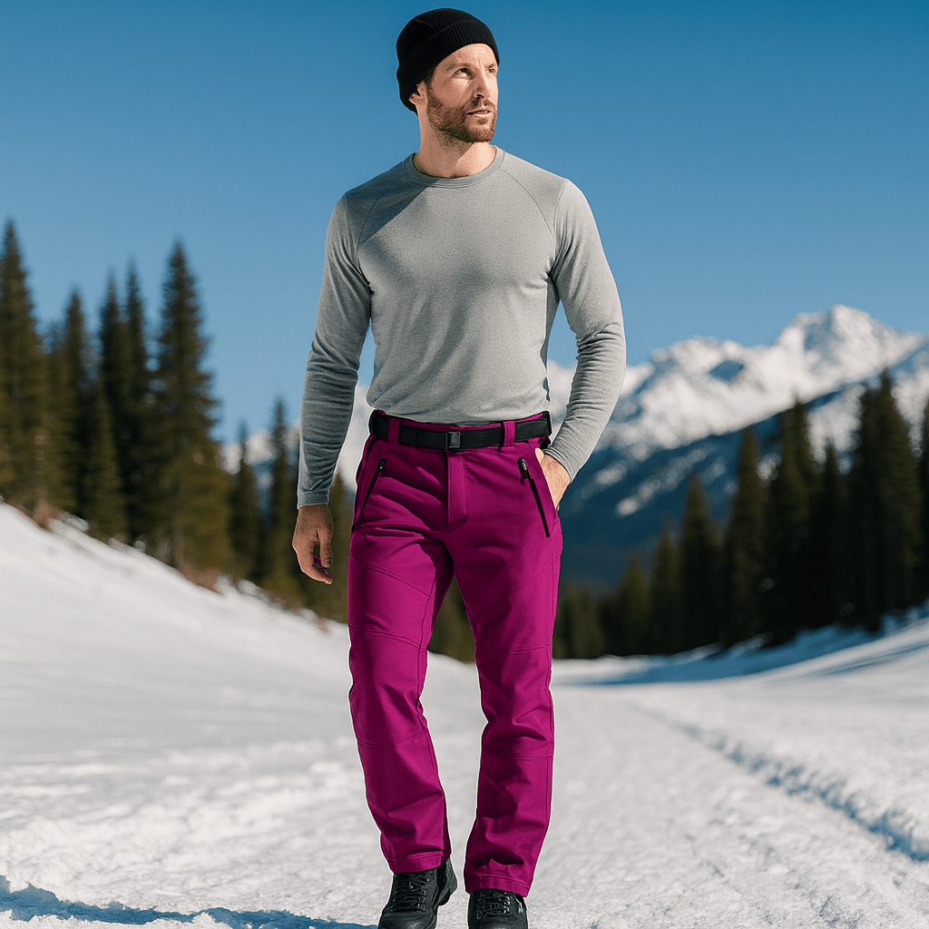 Damskie wodoodporne spodnie trekkingowe z polarem - vivano - warszawa