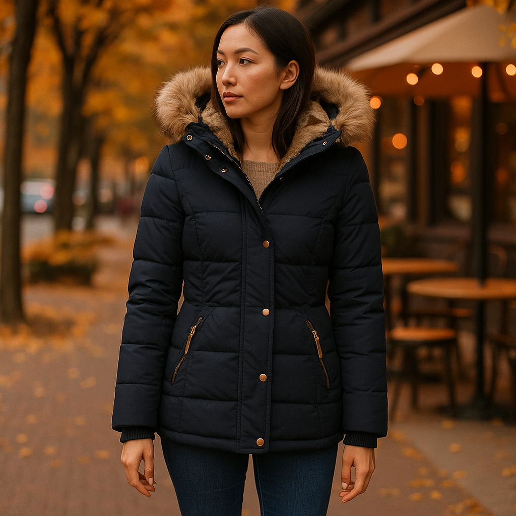 Vivano | Wolff – Ciepła Kurtka Zimowa z Futerkiem dla Kobiet