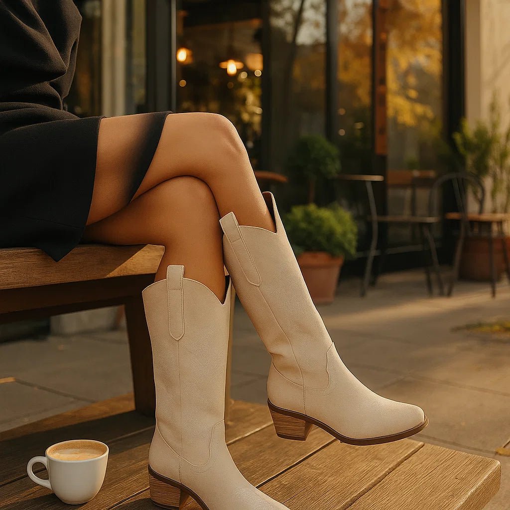 Diana – Klasyczne Zamszowe Kowbojki Damskie