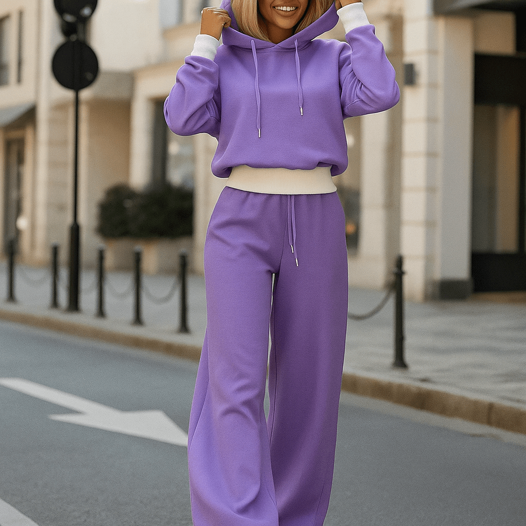 Dina - Stylowy dwu-elementowy komplet dresowy - Damski