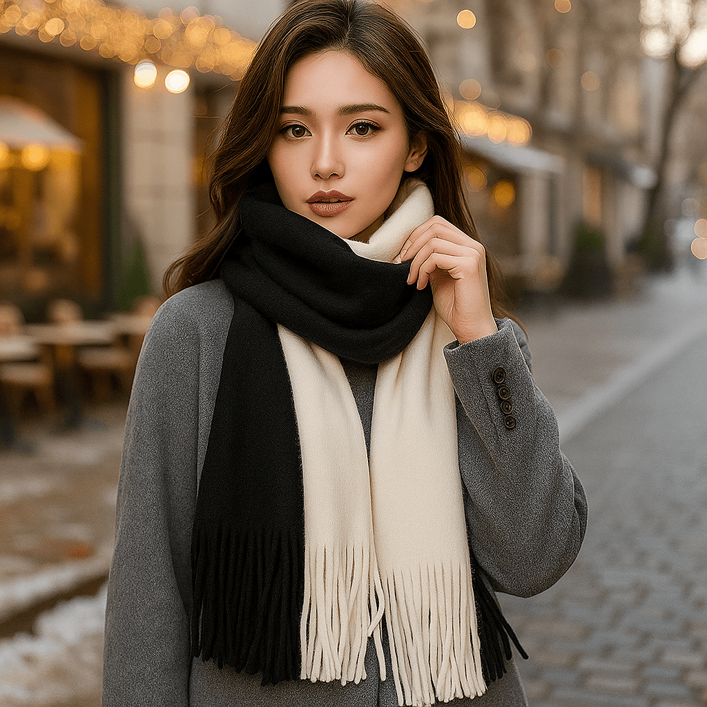 Długo i Elegancka Szal w Kaszmirze – Miękkość i Styl Zimy