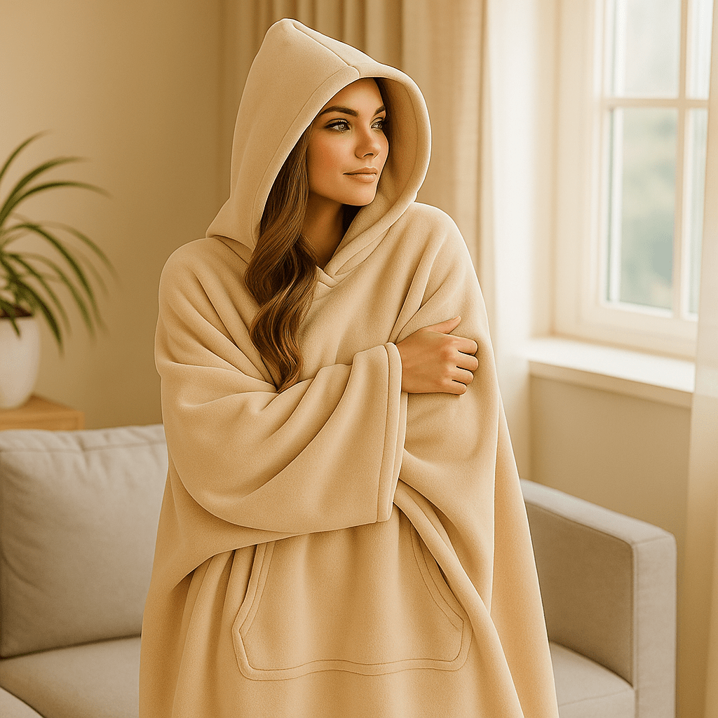 Eden Hoodie Blanket - Ultra - miękki koc z kapturem - vivano - warszawa