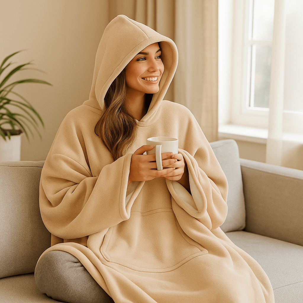 Eden Hoodie Blanket - Ultra - miękki koc z kapturem - vivano - warszawa