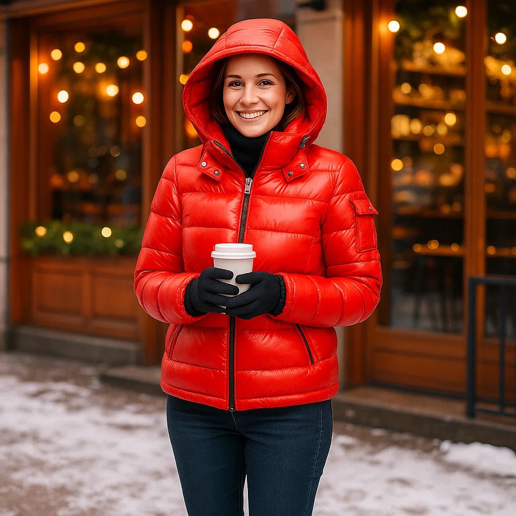 Elegancka kurtka puchowa Lang Marie - Ciepła - Stylowa - Komfortowa - vivano - warszawa