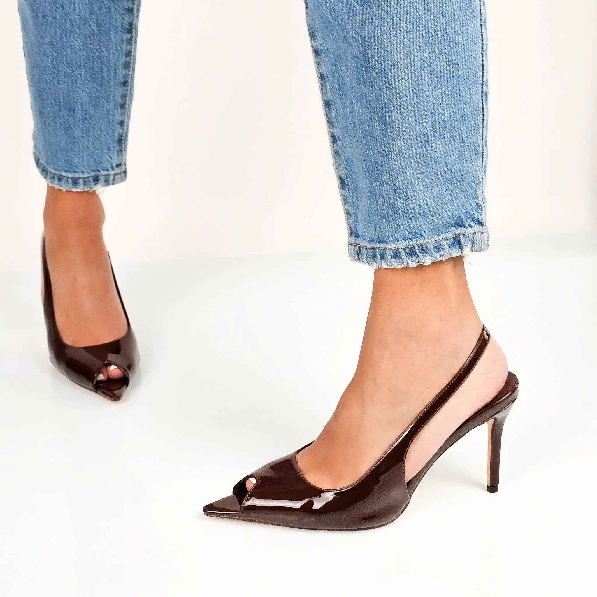 Elisabetta - Sandały na Obcasie z Otwartym Nosem - Moda Damska - vivano - warszawa