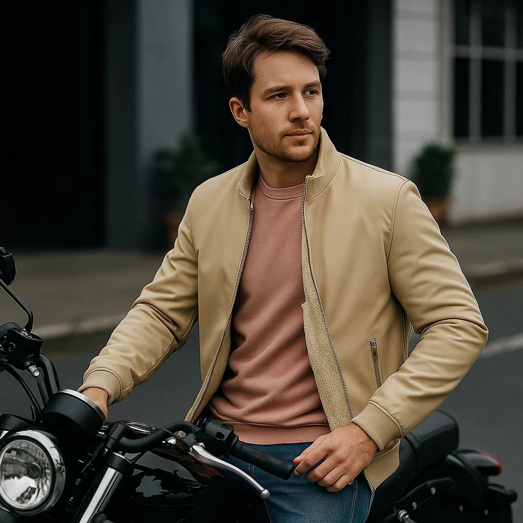 Erik | Ciepła polarowa kurtka męska - Wysoki kołnierz - Komfort - vivano - warszawa