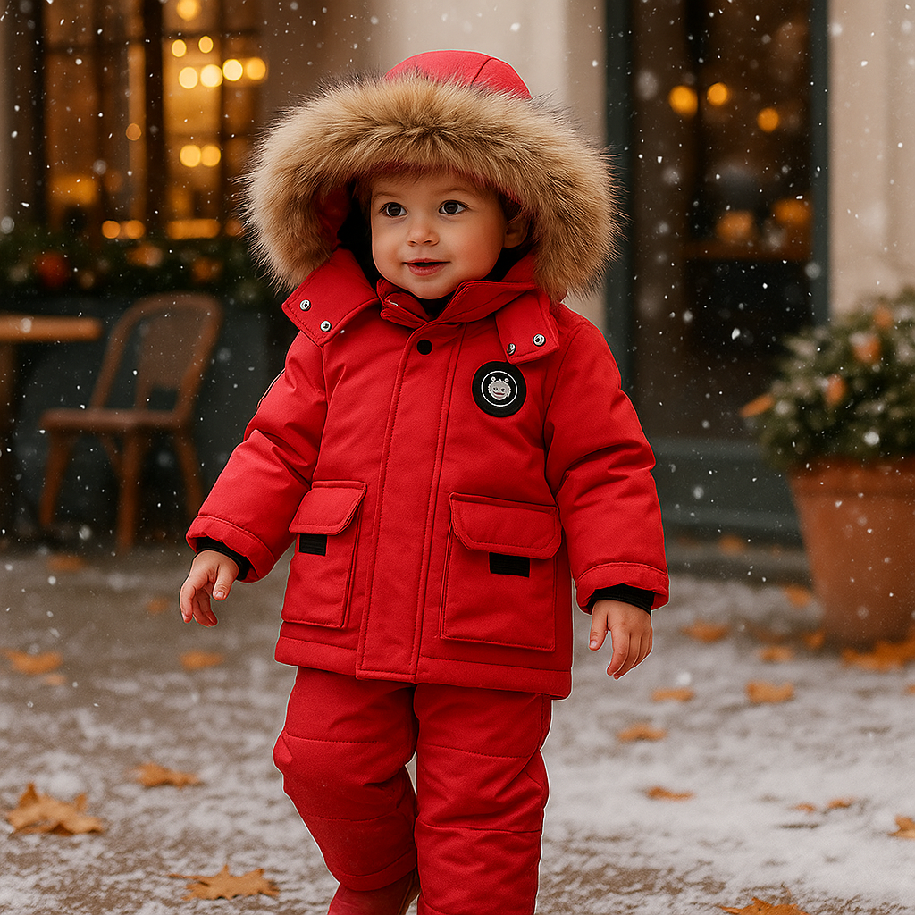 Vivano – Zestaw Dziecięcy: Płaszcz + Kombinezon