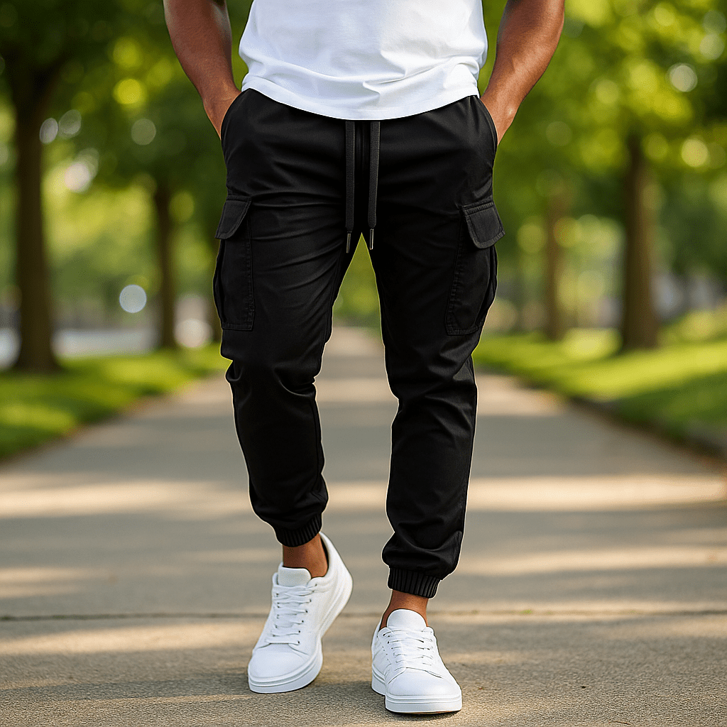 Frank Herre Stretch Fit Cargo Spodnie - Komfort - Elastyczność - Styl - vivano - warszawa