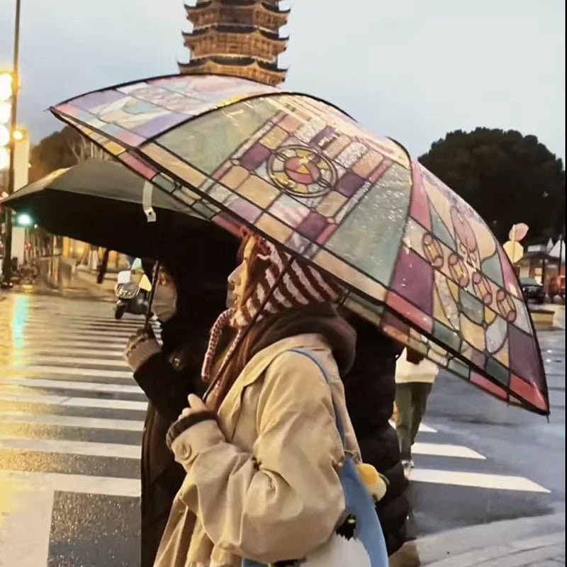 Frendorf | Przezroczysta parasolka z wzorem ramy ze szkła - vivano - warszawa