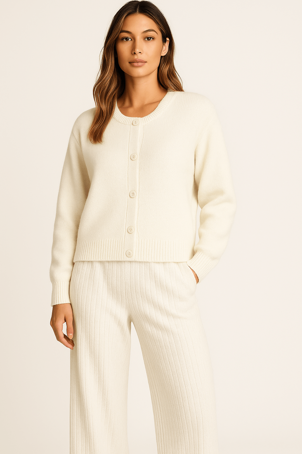 Hygge Kardigan - Stylowe Ciepło - Przytulny Komfort - vivano - warszawa