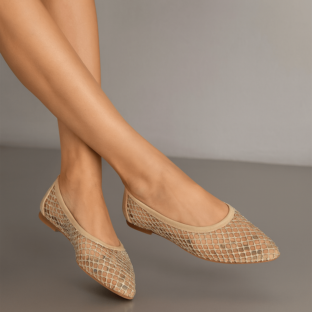 Jessie – Stylowe Błyszczące Baleriny Dla Kobiet - vivano - warszawa