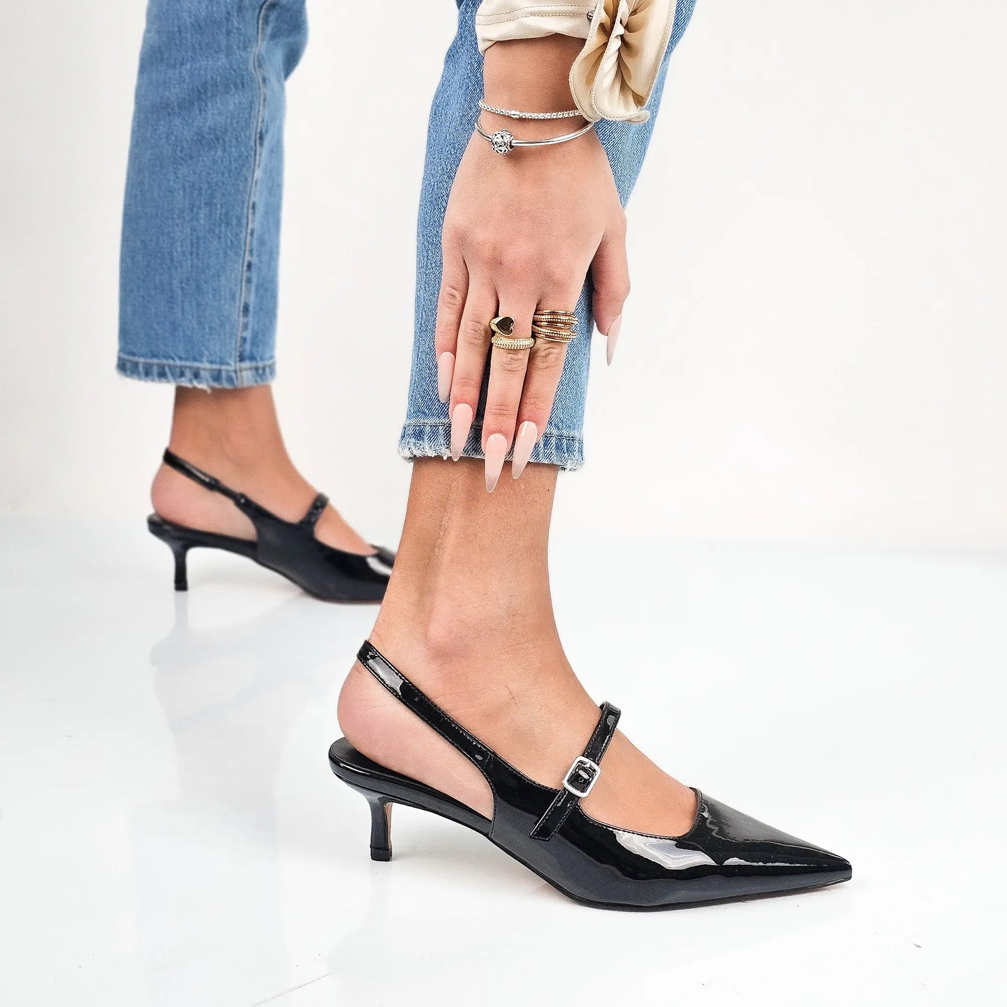 Jinnah Décolleté Slingback - Elegancja Chic - Optymalny Komfort - vivano - warszawa