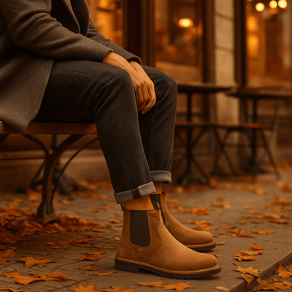 Joey – Męskie Botki Chelsea na Zamek