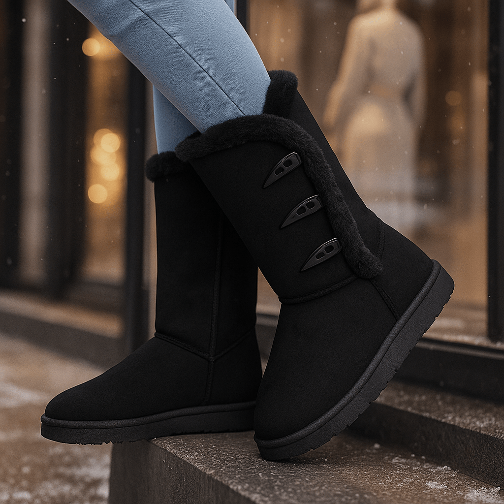 Klasyczne buty śniegowe – ciepło i miękkość