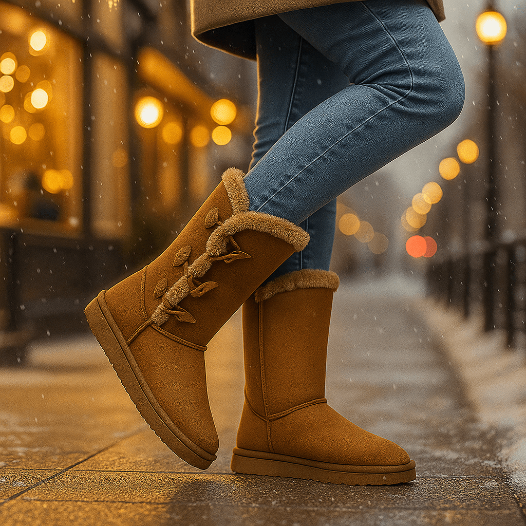Klasyczne buty śniegowe – ciepło i miękkość