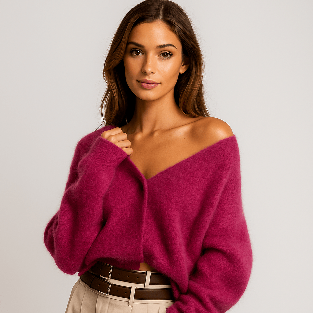 Kobieta Miękka Kardigan - Przytulna Wygodna Kurtka - Stylowa - vivano - warszawa