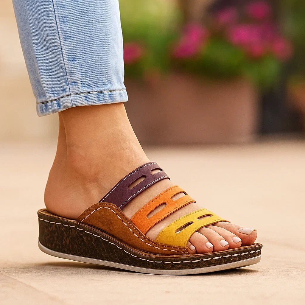 Kolorowe Ortopedyczne Sandały Letnie - vivano - warszawa