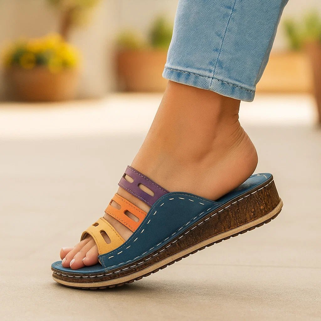 Kolorowe Ortopedyczne Sandały Letnie - vivano - warszawa