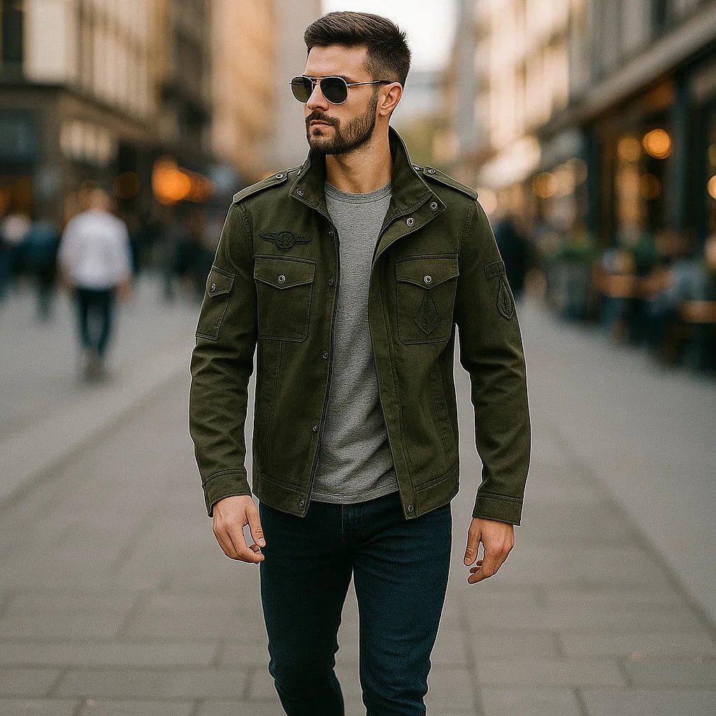 Kurtka męska - Stylowa i wygodna z kieszeniami bocznymi - vivano - warszawa