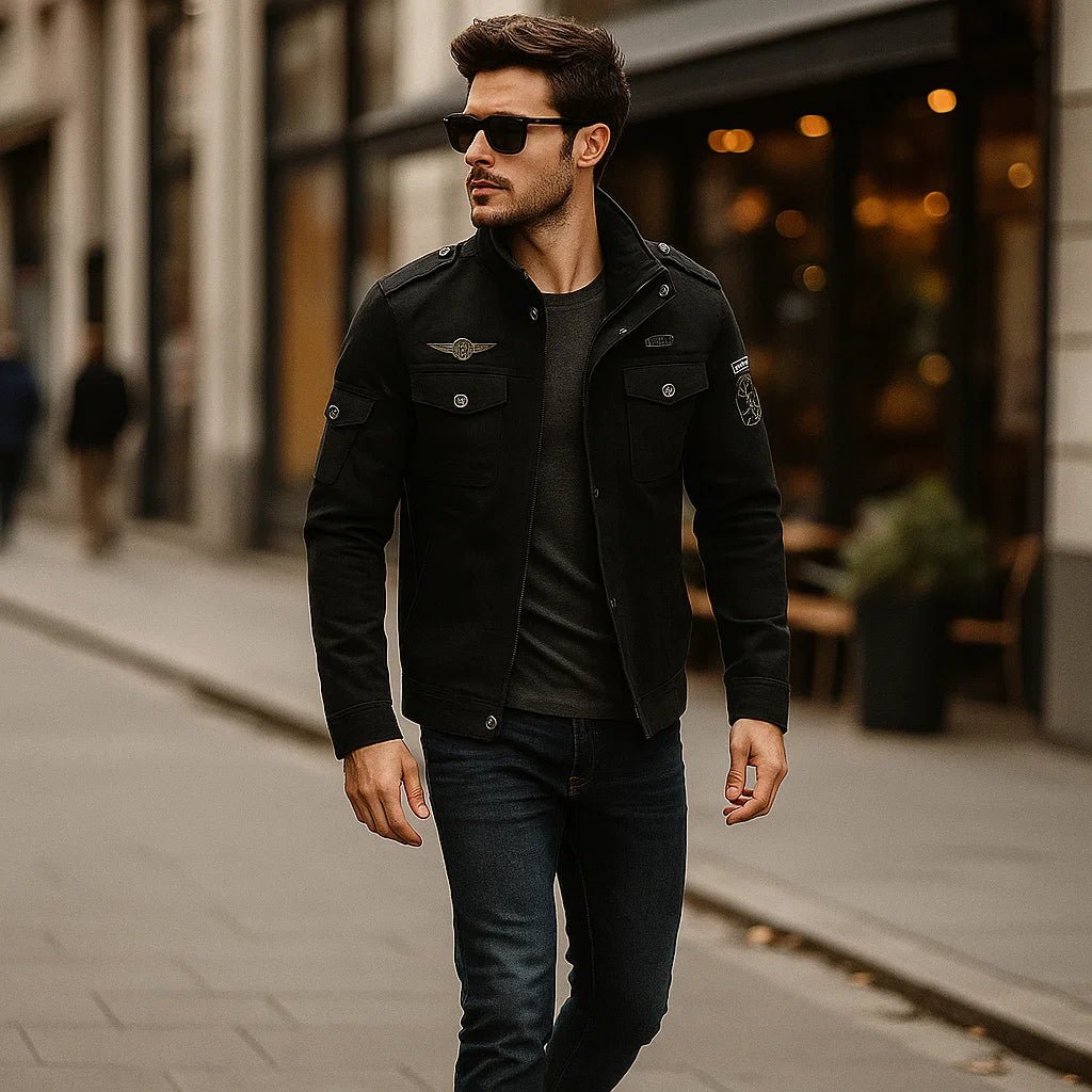 Kurtka męska - Stylowa i wygodna z kieszeniami bocznymi - vivano - warszawa