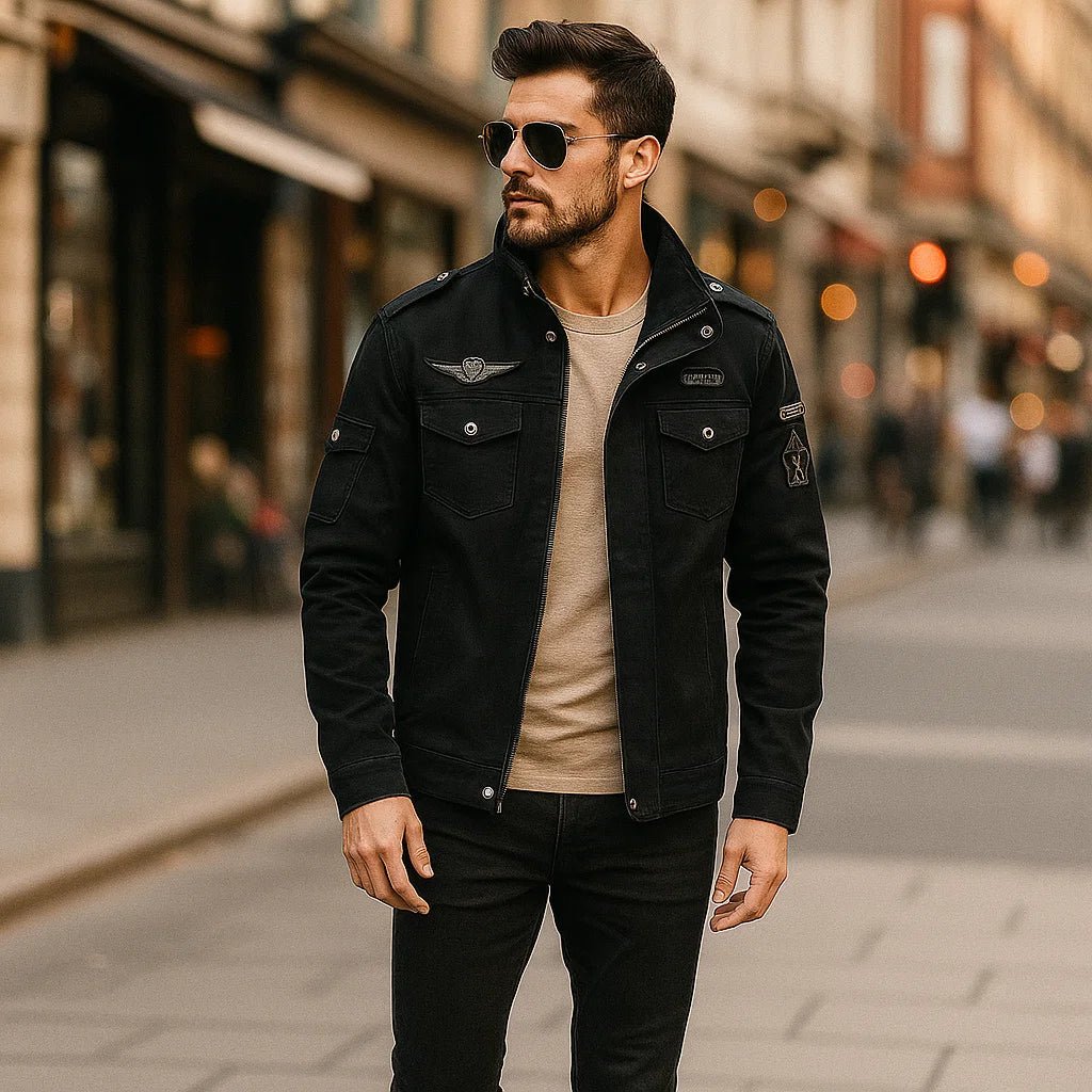 Kurtka męska - Stylowa i wygodna z kieszeniami bocznymi - vivano - warszawa