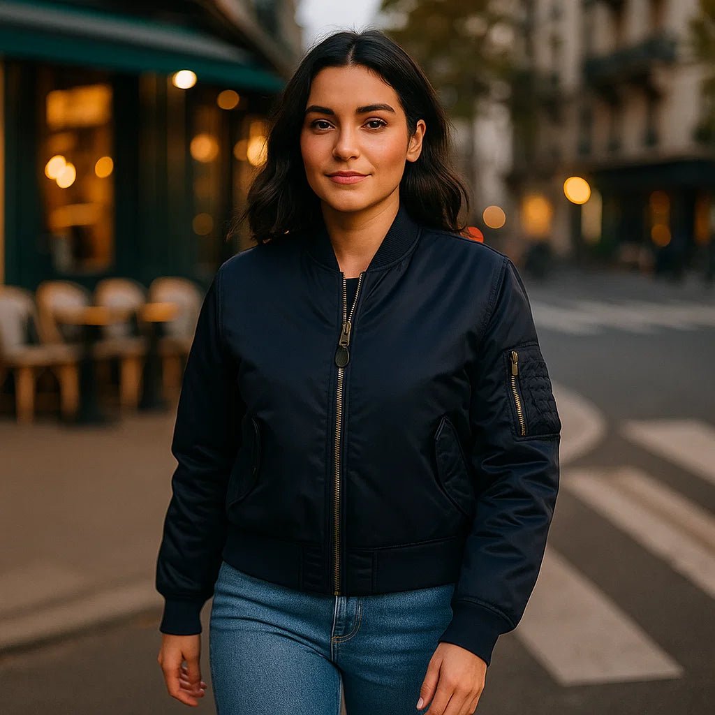 Kurtka Pilota MA - 1 dla Kobiet - Klasyczny Design - Z Ribkanter - vivano - warszawa