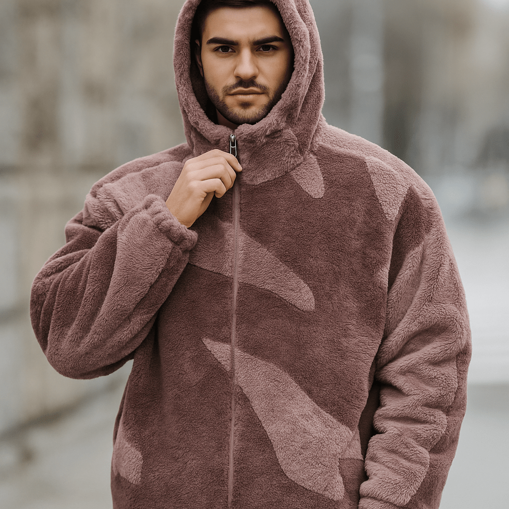 Kurtka Polarowa Męska - Styl Miejski - Komfort Zimowy - Ciepła - vivano - warszawa