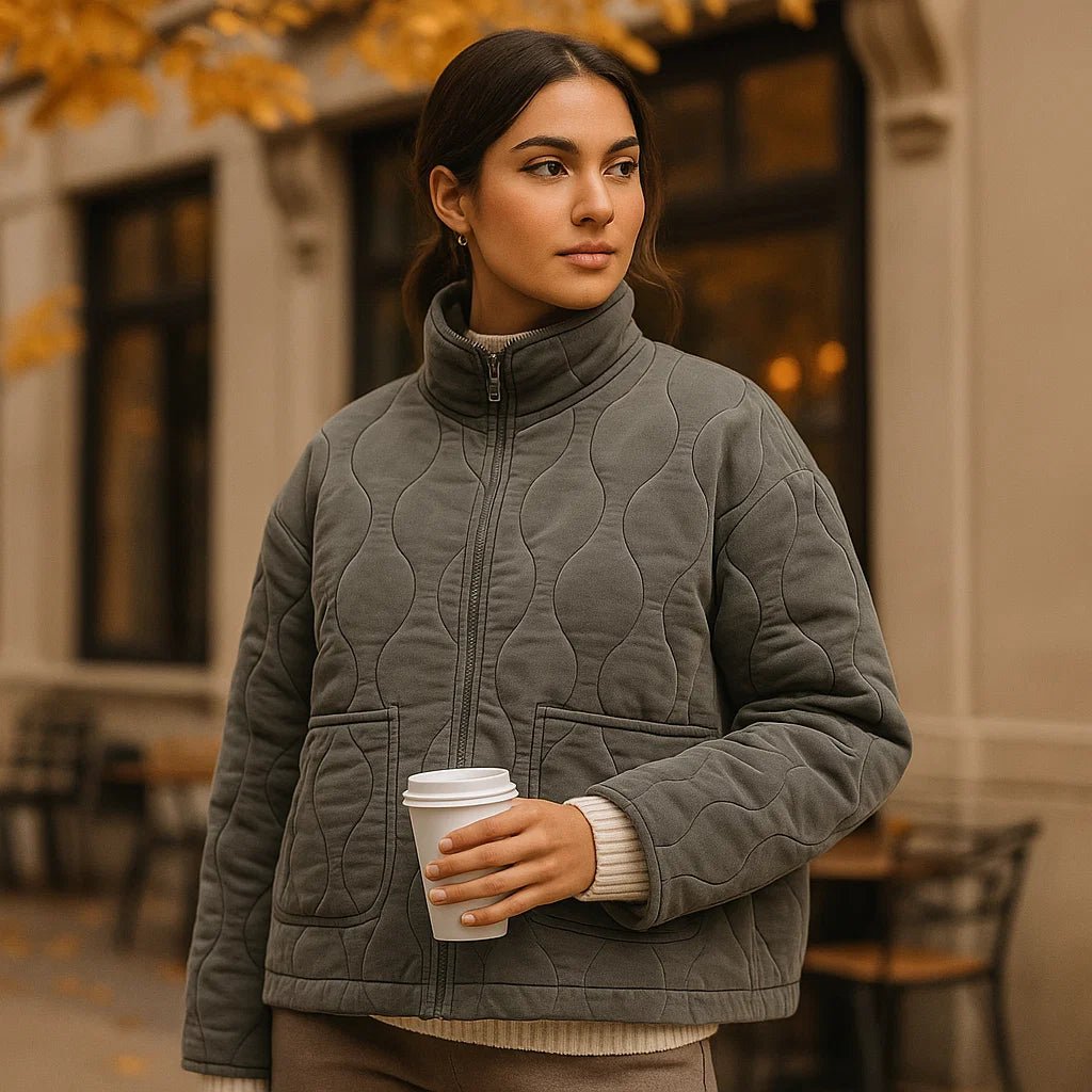 Kurtka Puchowa Damska - Zima 2024 - Ciepła Stylowa Ocieplana - vivano - warszawa