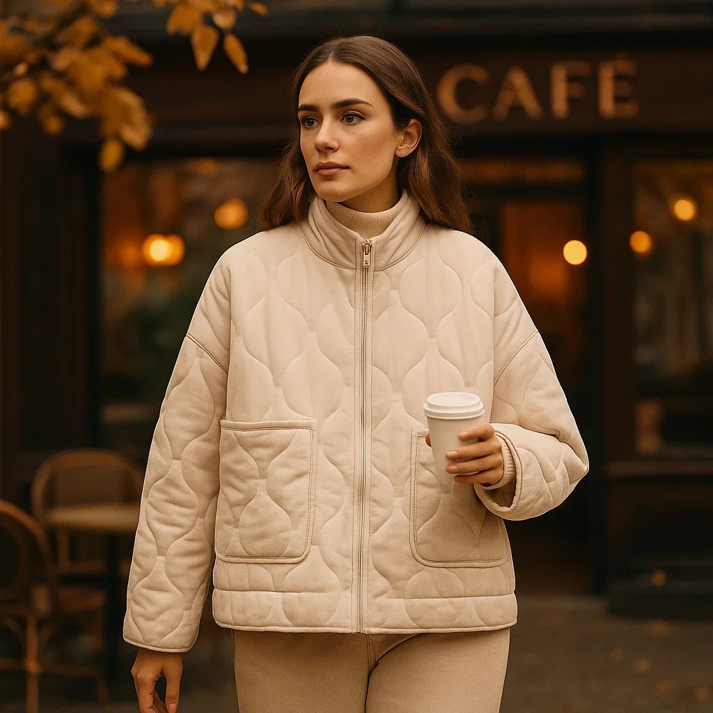 Kurtka Puchowa Damska - Zima 2024 - Ciepła Stylowa Ocieplana - vivano - warszawa