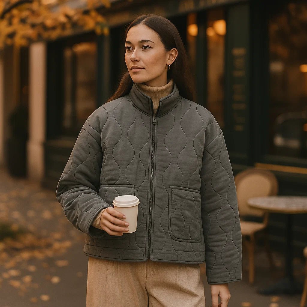 Kurtka Puchowa Damska - Zima 2024 - Ciepła Stylowa Ocieplana - vivano - warszawa