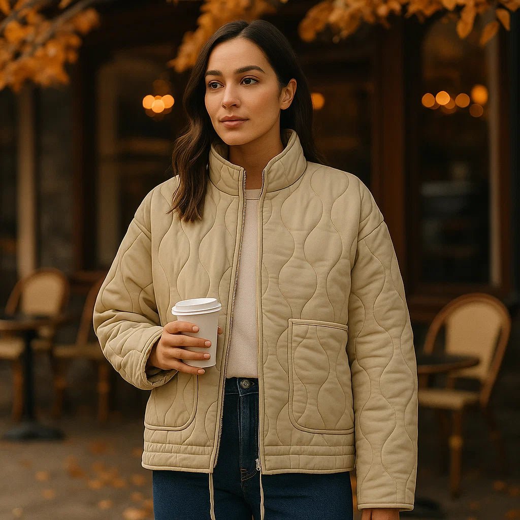 Kurtka Puchowa Damska - Zima 2024 - Ciepła Stylowa Ocieplana - vivano - warszawa