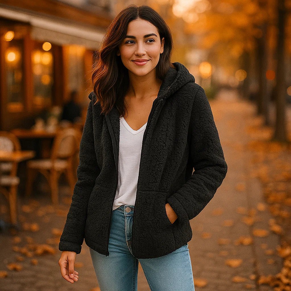 Kurtka Teddy Fleece Damska – Ciepła i Stylowa - vivano - warszawa