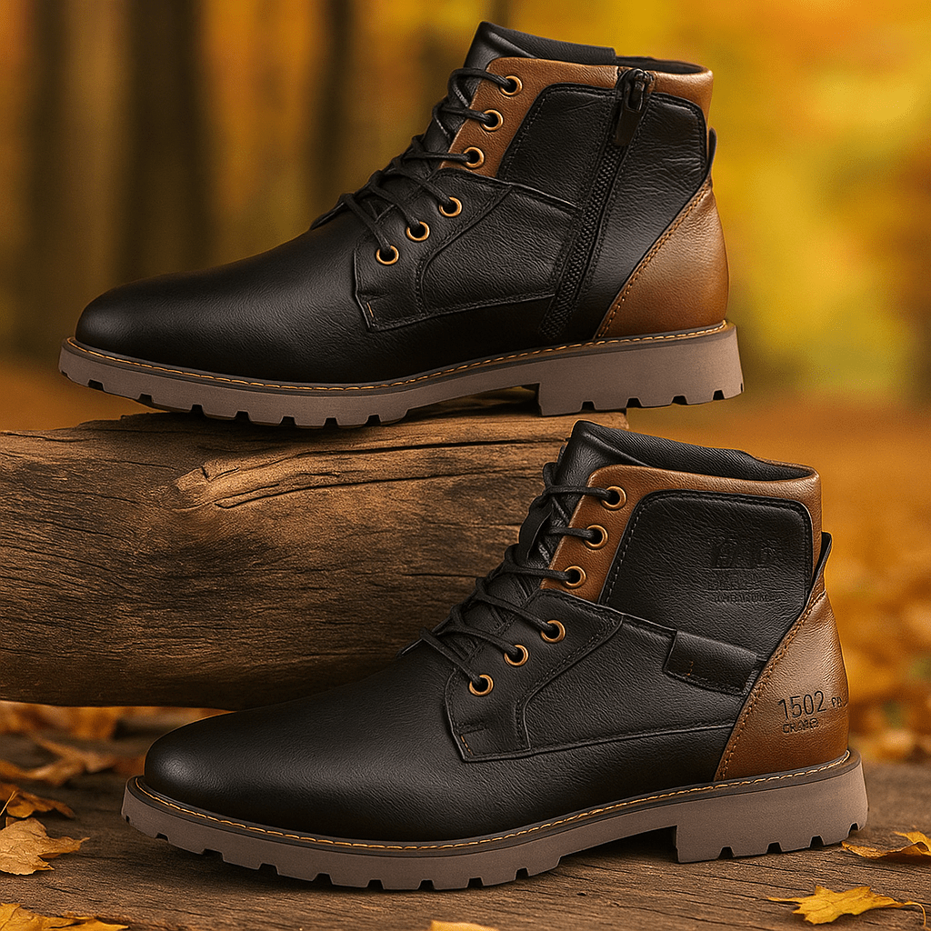 Kylo Skórzane Botki - Zamek Błyskawiczny - Stylowy Komfort - Trwałe - vivano - warszawa