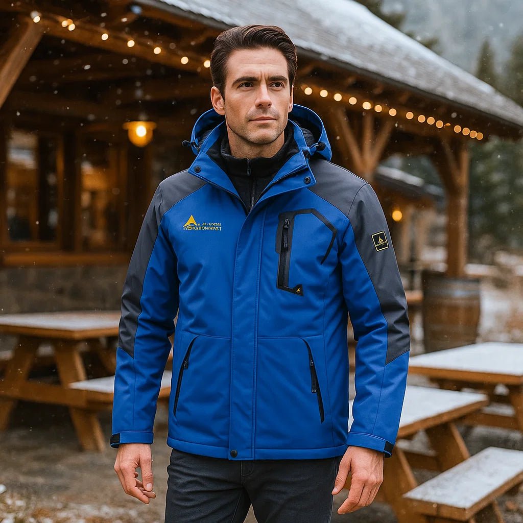 Logan – Męska kurtka narciarska z regulowanym kapturem