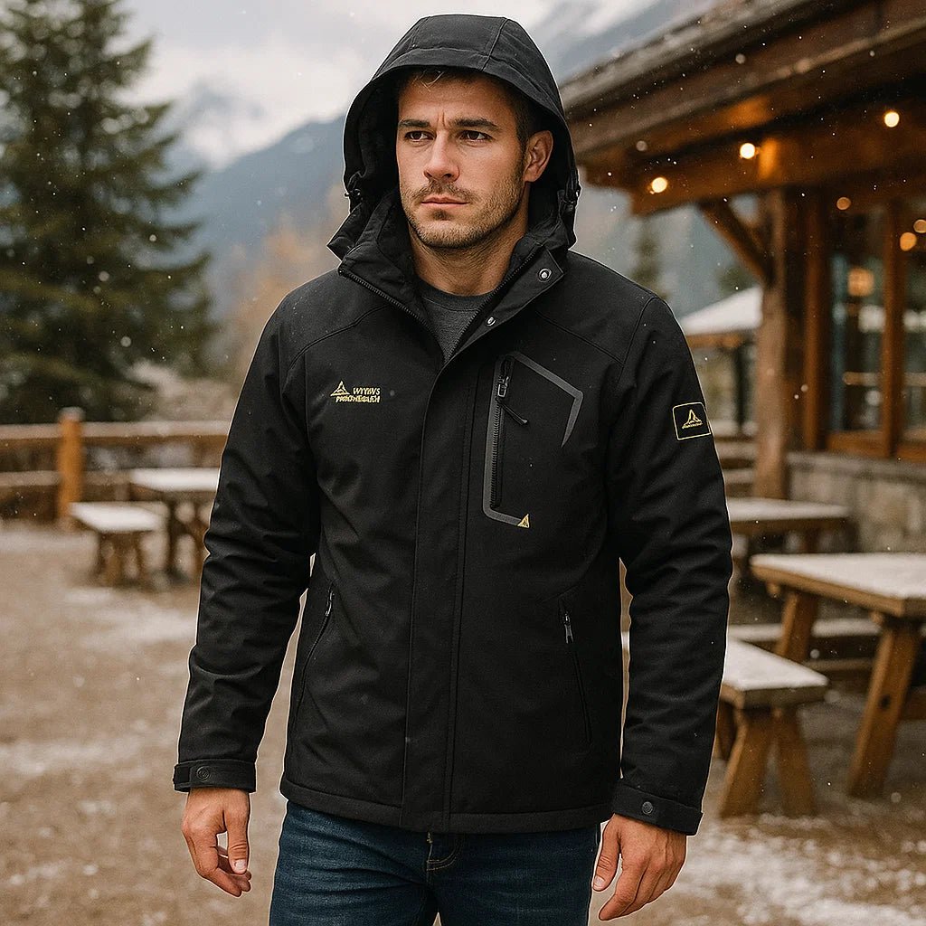 Logan – Męska kurtka narciarska z regulowanym kapturem
