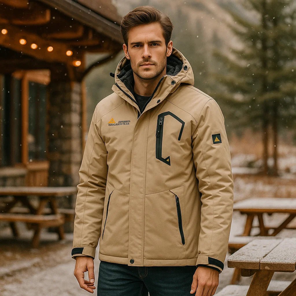 Logan – Męska kurtka narciarska z regulowanym kapturem
