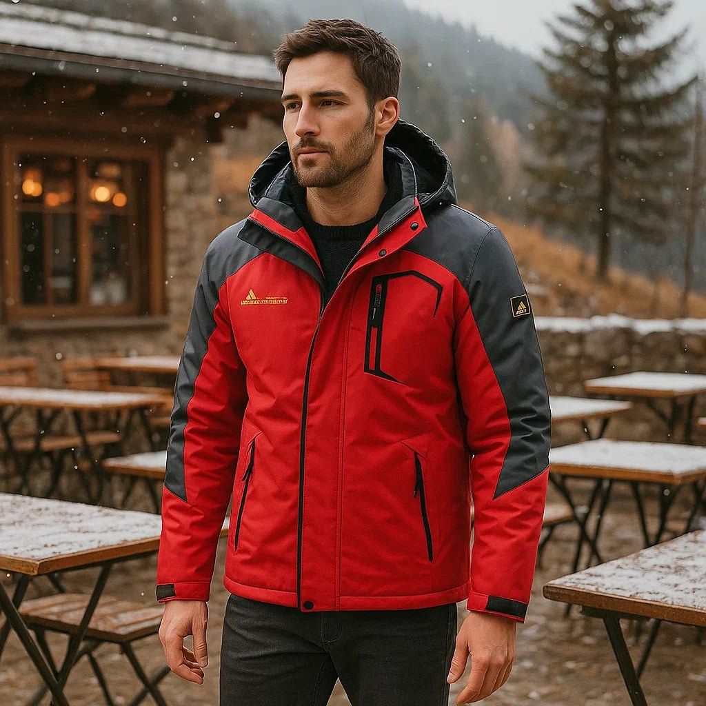 Logan – Męska kurtka narciarska z regulowanym kapturem