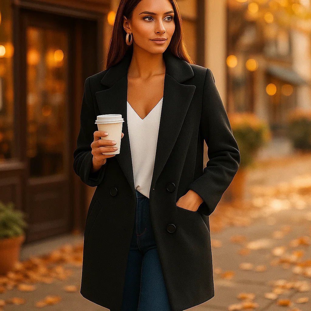 Louise - Klasyczny płaszcz - Ponadczasowa elegancja - Komfort i jakość - vivano - warszawa