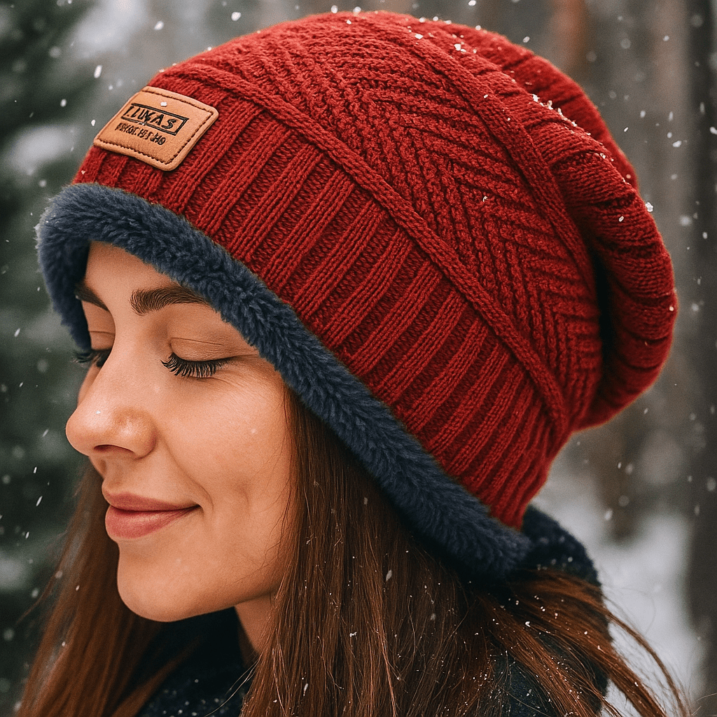Lukas – Czapka Zimowa Podwójna z Futrem Ultra Ciepła