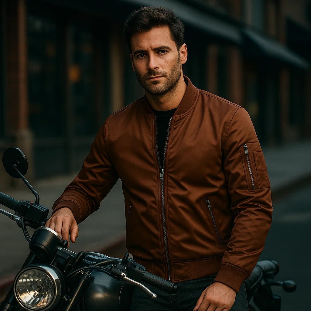 Luksusowa męska kurtka bomber pilot - vivano - warszawa