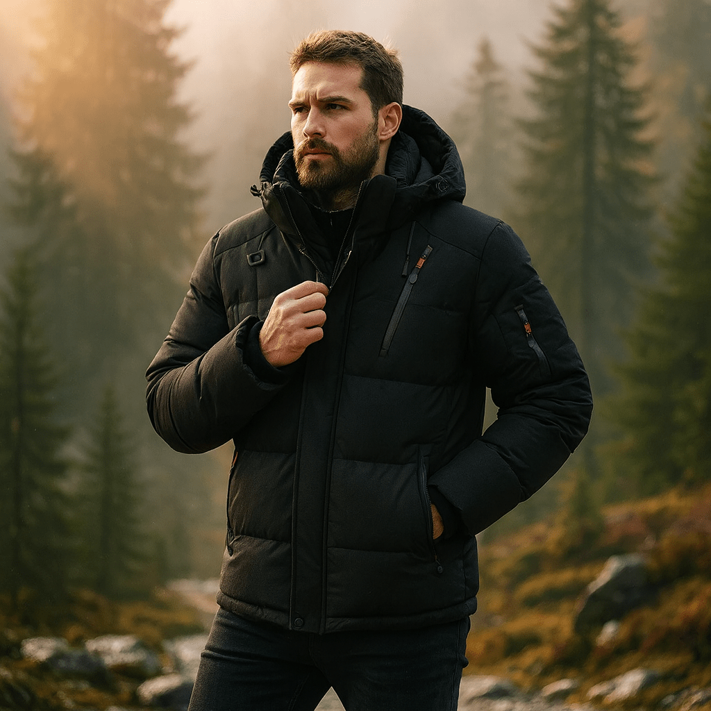 Męska Dunparka Arctic Shield z Odpinanym Kapturem - vivano - warszawa