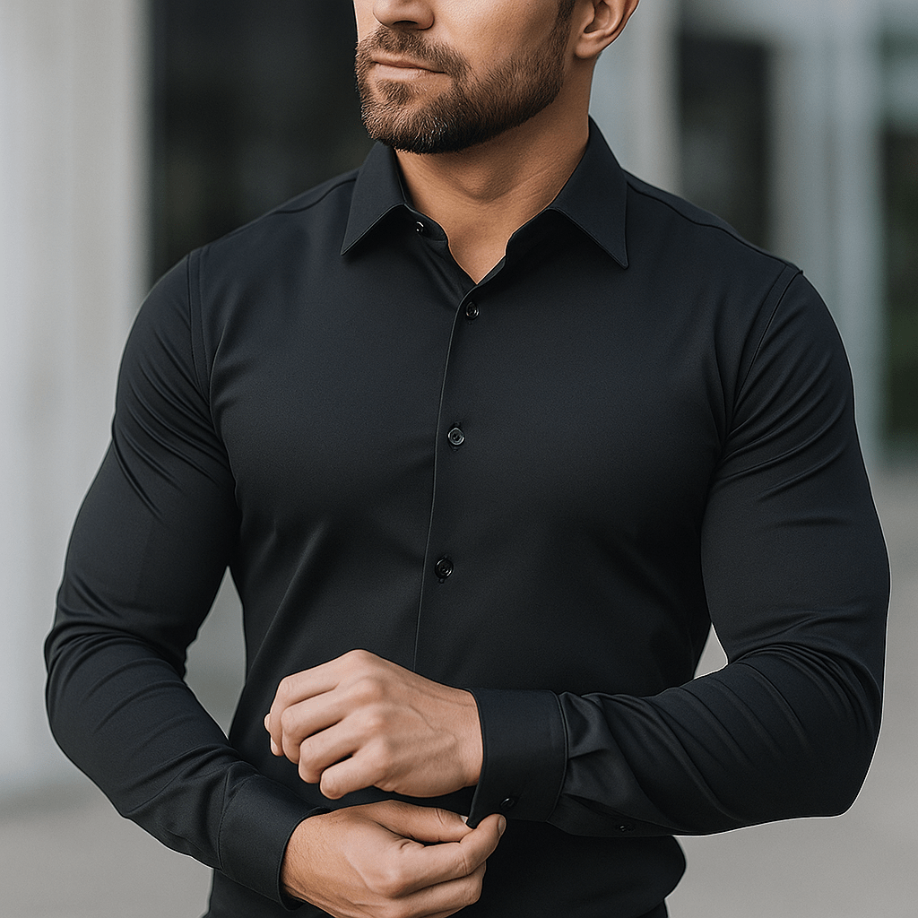 Męska koszula stretch - elegancki slim fit - dopasowana - vivano - warszawa