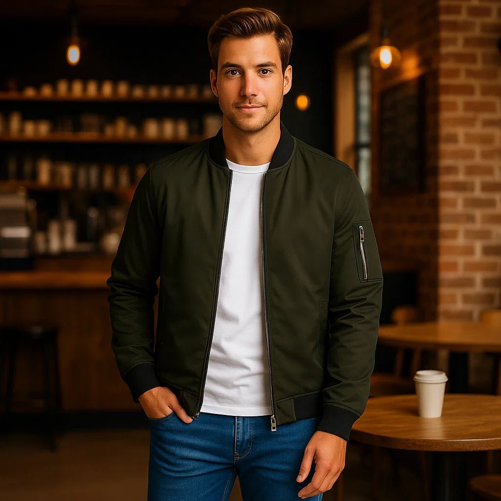 Męska Kurtka Bomber – Codzienny Sportowy Styl - vivano - warszawa