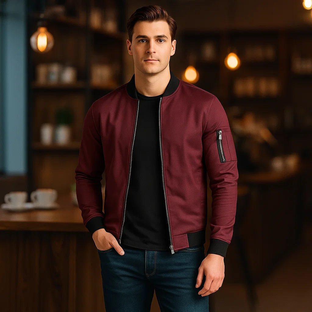 Męska Kurtka Bomber – Codzienny Sportowy Styl - vivano - warszawa